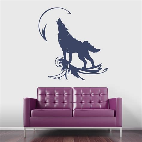 wolf wall stickers|wolf wall decal sticker.